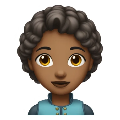 Un fille maquille sticker