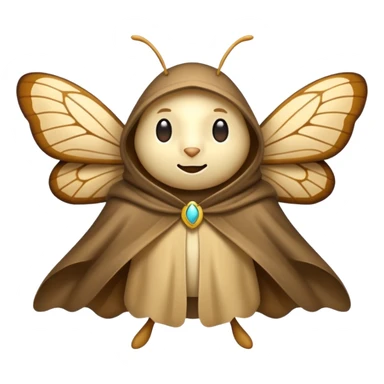 moth cloak character slow confident clap sticker