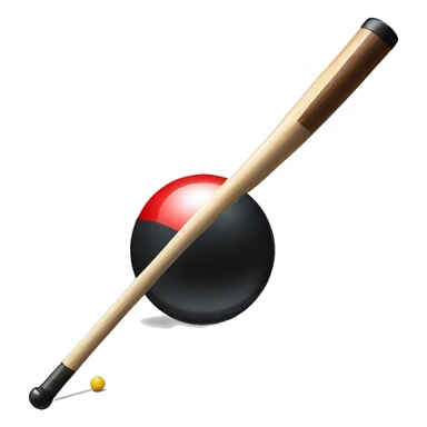 billiards with cue sticker
