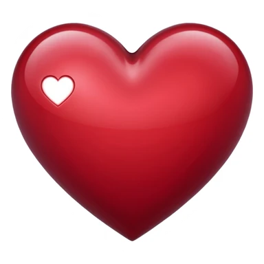 Corazón de color vino tinto sticker