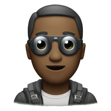 BLIND MAN whith photocamera sticker