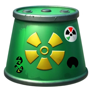 nuclear waste sticker