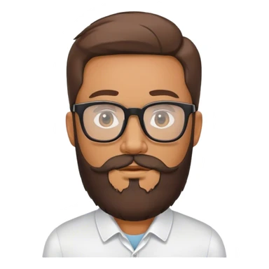 Man with beard and specs sticker