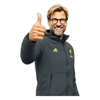 jurgen klopp thumb up sticker