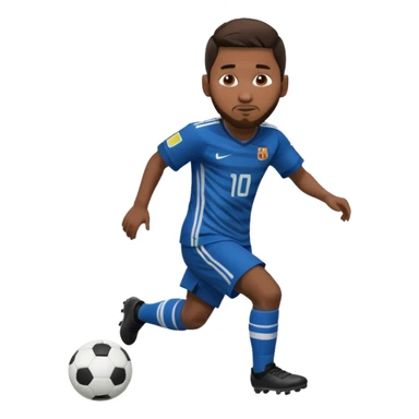 Messi dribbling sticker