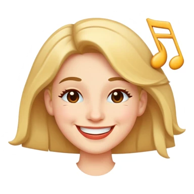 Music artist smiling and winking sticker