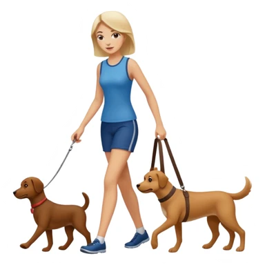 woman walking a man like a dog sticker