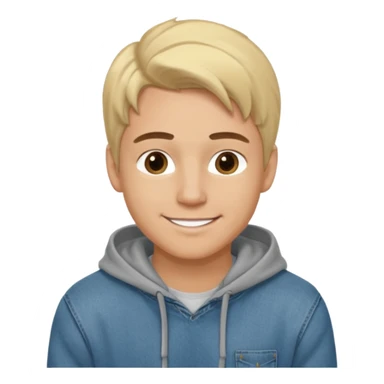 Kjekk gutt (lys i huden) som har pynta seg. Har på seg Jeans og grå hette genser og håret skal være  midtskill og fargen på håret er blondt. Litt øyevipper men ikke mye og litt mørke brun. Skal se HOT Å SEXY UT smile mer!!! Ca 20 år gammel  sticker