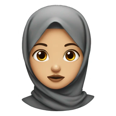 hijab girl pouting  sticker