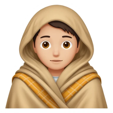 Someone under the blanket sticker