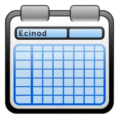 A UI icon for a spreadsheet, flat design, sharp black lines, minimalist, high contrast, isolated on white. sticker