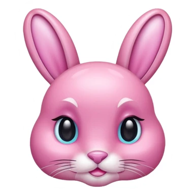  crystallized bunny that's pink sticker