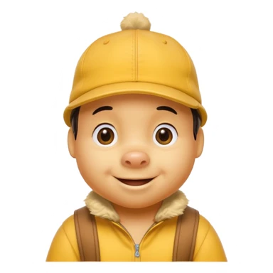 winnie the Pooh with cap  sticker