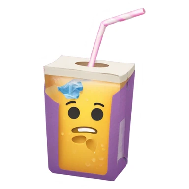 juicebox with straw sticker