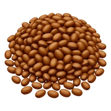 raw beans (like brazilian beans) sticker