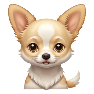 cute white chihuahua sticker