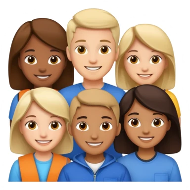 grupo de estudiantes  sticker