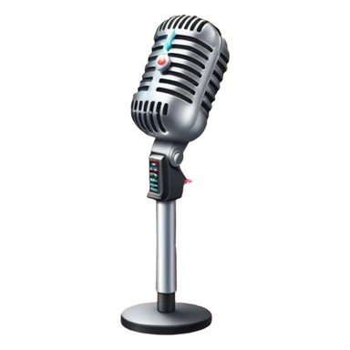 Create a glamorous and vibrant emoji that represents pop or stage vocal performance. The design should feature an iconic stage microphone with a sparkling, rhinestone-studded microphone stand, set on a red carpet leading to an empty stage with concert lighting. Include elements like a celebratory firework display in the background and a ribbon of musical notes flowing around the scene to symbolize the performance's energy. Use bright colors like gold, red, and silver to emphasize the excitement and glitz of the pop vocal world. The background should be transparent. sticker