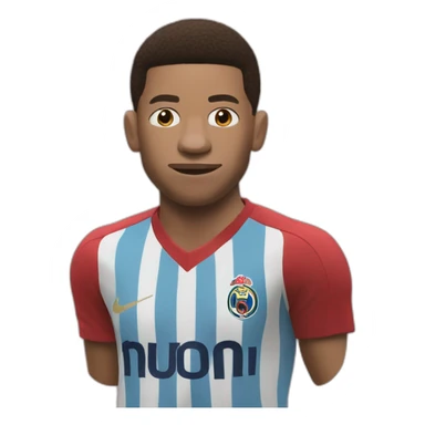 Mbappe qui frappe messi sticker