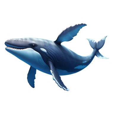 Cinematic Comical Humpback Whale Portrait Emoji, Head tilted dramatically with an exaggeratedly shocked expression, featuring a massive yet graceful body with wide, comically expressive eyes full of playful disbelief and animated pectoral fins, Simplified yet hilariously expressive features, highly detailed, glowing with a slightly sassy oceanic glow, high shine, dramatic yet playful, stylized with an air of cheeky marine mischief, soft glowing outline, capturing the essence of a meme-worthy humpback whale that looks ready to make waves with its hilariously dramatic antics! sticker