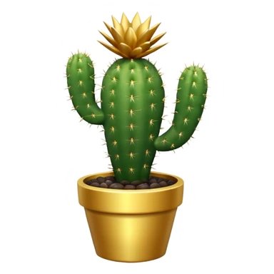 golf trophy cactus sticker