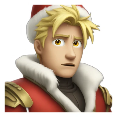 Vash stampede in Santa Claus costume sticker
