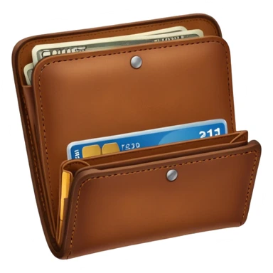 open empty wallet with no money at all sticker