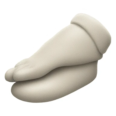 Hard holding a slipper  sticker