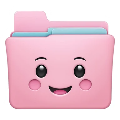pastel pink folder for app icon aesthetic sticker