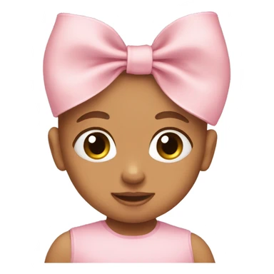 Baby pink bow  sticker