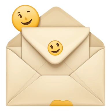 letter in an envelope sticker