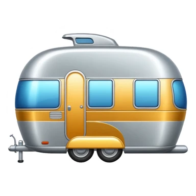 shiny caravan sticker