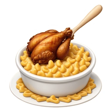 drumstick chicken with mac and cheese on the side sticker