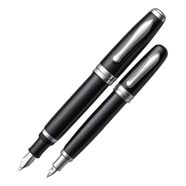 A fountain pen sticker
