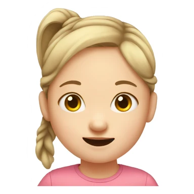 Down syndrome girl  sticker