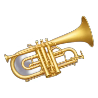 golden trombone badge sticker