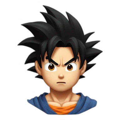 son goku with scar sticker