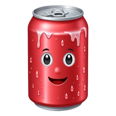 strawberry soda can sticker