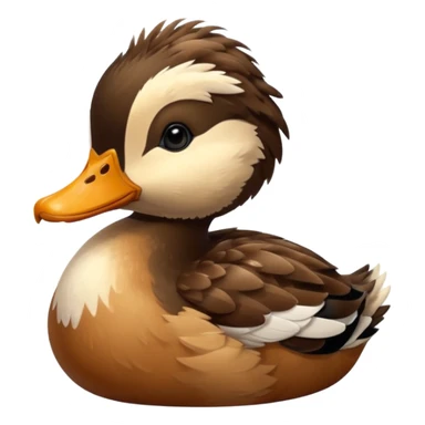 baby Northern Shoveller duck sticker