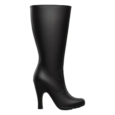 black leather tall women’s heel boots sticker