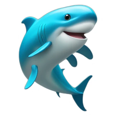 Dauphin in the aqua sticker