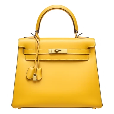 light yellow hermes kelly bag sticker