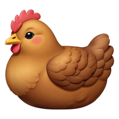 Meme-Worthy Cute Sleeping Brown Chicken Portrait Emoji, Head resting peacefully with a contented smile, showcasing a delightfully compact build and a luxuriously soft brown plumage, eyes shut in a serene, restful nap, Simplified yet hilariously adorable features, highly detailed, glowing with a soft, drowsy light, high shine, relaxed and utterly lovable, stylized with an air of playful laziness, bright and heartwarming, soft glowing outline, capturing the essence of a comically sleepy chicken, so meme-worthy it feels like it could instantly become the next viral sensation of adorable slumber! sticker