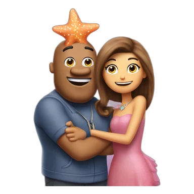 patrick star nickelodeon y zendaya sticker