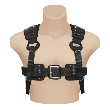 Anthro Punk Fursona Chest Harness  sticker
