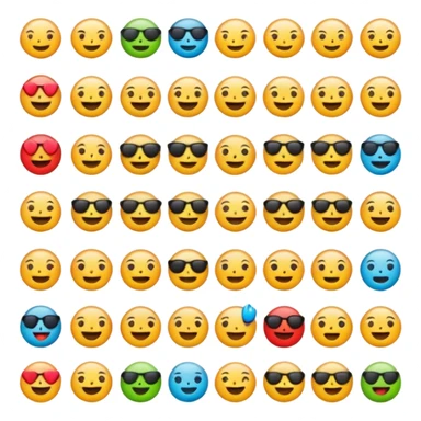 I phone aesthetic emojis sticker