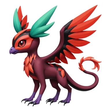 Meloetta-Yveltal-Noivern-Pokémon-Fakémon-creature sticker