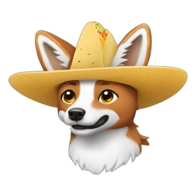 Tacos sur un renard sticker