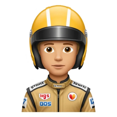 brad pitt from f1 movie in racing suit sticker