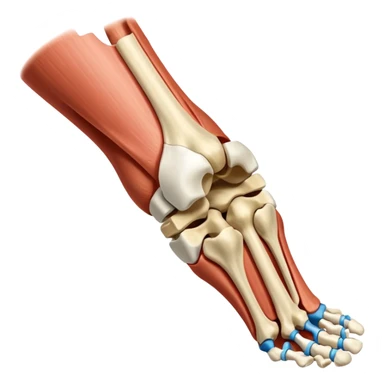 Articulacion de la rodilla en flexión mostrando los ligamentos  sticker